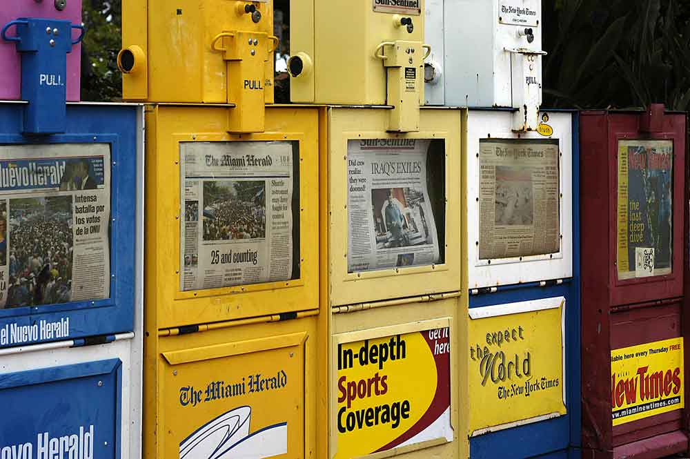 Zeitungsstnder in Miami